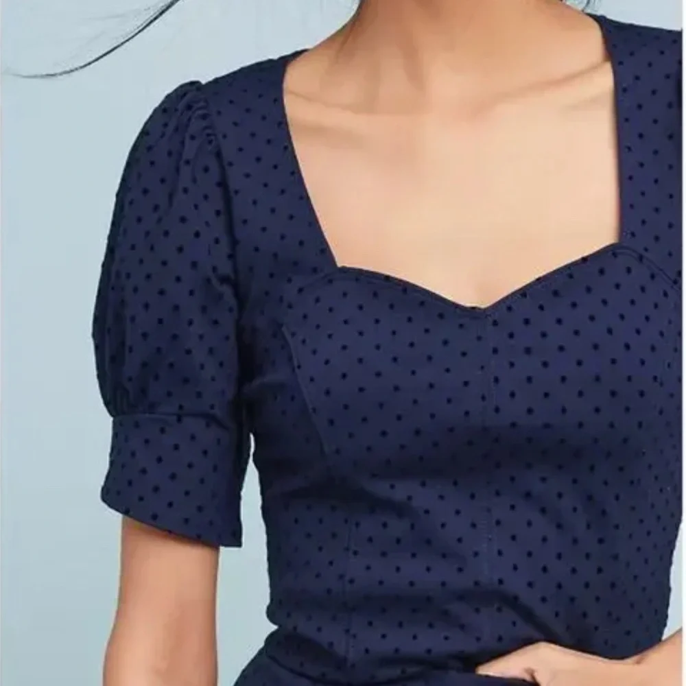 Maeve by Antropologie
Women's Sevigny Top Blue
Polka Dot Blouse Size X-Small - Picture 4 of 11